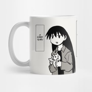 I redraw the good year cat plushies sakaki / azumanga daioh manga Mug